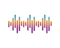 sound wave ilustration logo vector icon template