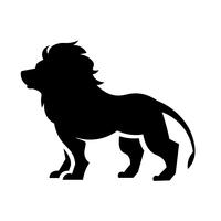 Vector icono de león