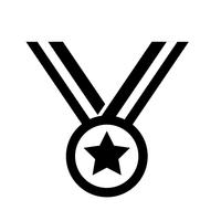 Medalla icono vector