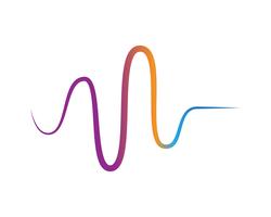 sound wave ilustration logo vector icon template