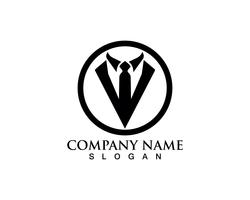 Tuxedo man logo and symbols black icons template vector