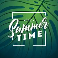 It's Summer Time Typography  vector