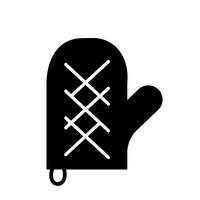 Cocina Pot Glove Icon Vector