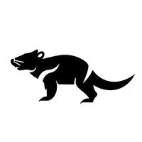Vector de icono de diablo de Tasmania
