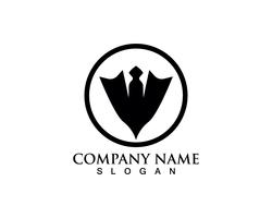 Tuxedo man logo and symbols black icons template vector