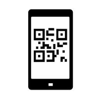 Código QR Icono Vector