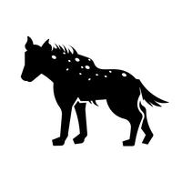 Icono de hiena vector