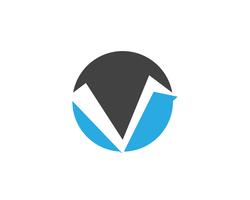V logo business logo and symbols template vector