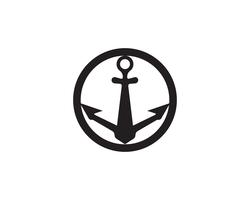 anchor logo and symbol template vector icons