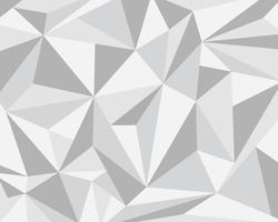 Abstract white gray polygonal geometric background - Vector illustration.