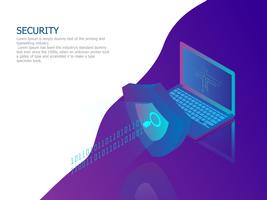 network security concept vector