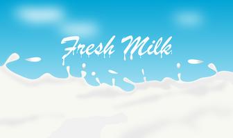 Fondo abstracto Diseño fresco del vector del ejemplo de la leche.