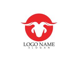 goat horn logo and symbols template icons app vector