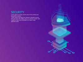 network security concept vector