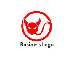 Devil horn Vector icon design illustration Template