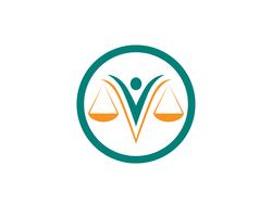 Justice lawyer logo and symbols template icons  vector