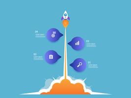 rocket launcher business startup  vector