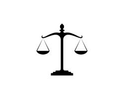 Justice lawyer logo and symbols template icons app vector