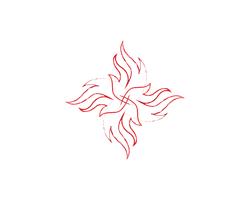 Fire flame nature logo and symbols icons template.. vector