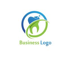 Logotipo dental y plantilla de vector de símbolos