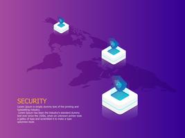 network security concept vector