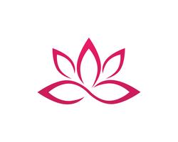 Lotus Flower Sign for Wellness, Spa and Yoga. Vector 