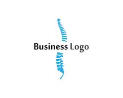 Diseño del ejemplo del vector de la plantilla del logotipo del símbolo de los diagnósticos de la espina dorsal