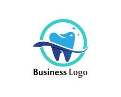 Logotipo dental y plantilla de vector de símbolos