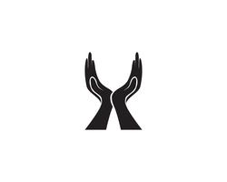 Help hand logo and vector template symbols