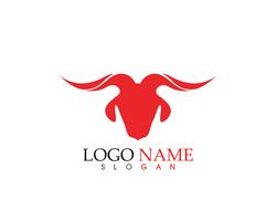 goat horn logo and symbols template icons app vector