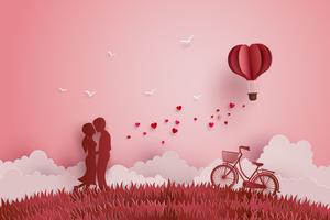 Illustration of Love and Valentine day vector