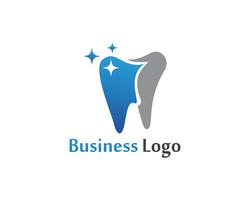 Logotipo dental y plantilla de vector de símbolos