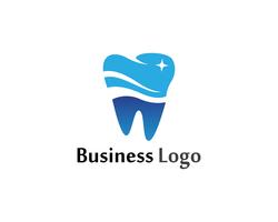 Logotipo dental y plantilla de vector de símbolos