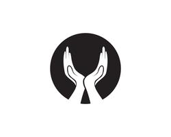 Help hand logo and vector template symbols