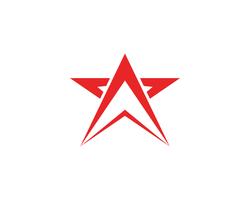 Plantilla de logotipo estrella vector