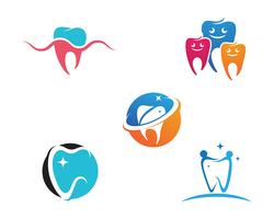 Logotipo dental plantilla ilustración vectorial vector