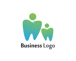 Logotipo dental y plantilla de vector de símbolos