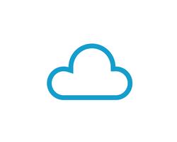 Cloud template vector