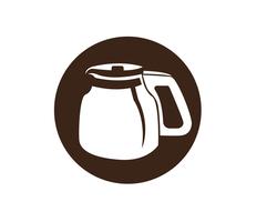 Taza de café Logo plantilla vector icono diseño