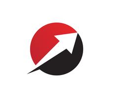 Un diseño más rápido del ejemplo del icono del vector de Logo Template