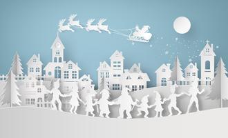 Illustration of  merry christmas and happy new year vector