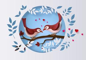 Ilustración de amor y día de san valentín vector