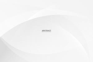 Abstract White and Grey Background with Smooth Lines.  vector