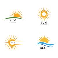 Icono de ilustración vectorial de sol vector