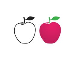 Diseño de ilustración vectorial de Apple