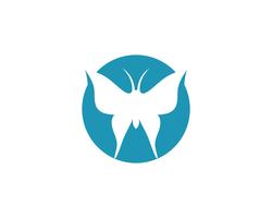 Diseño de icono de mariposa de belleza vector