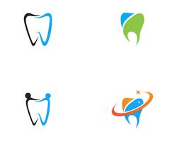 Logotipo dental plantilla ilustración vectorial vector