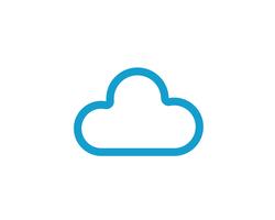 Cloud template vector