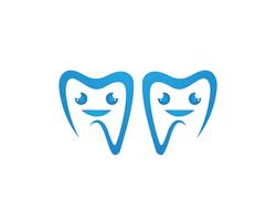 Logotipo dental plantilla ilustración vectorial vector
