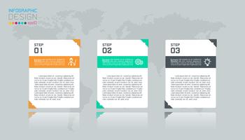 Business infographic with 4 labels. vector